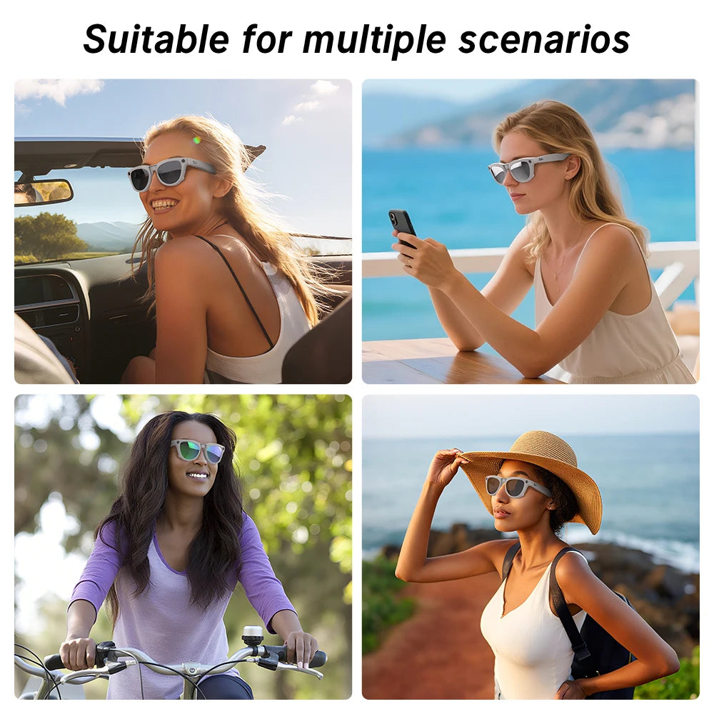 Hibloks For Ray-Ban Meta Skyler RW4010/RW4014 (Gen 2) Glasses Lens Clip AI Smart Glasses Accessory Anti-glare Sunglasses lenses