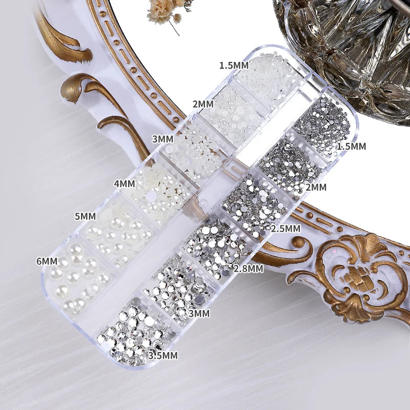 Nail Art Accessories - Charms, Rhinestones & Decorations, Nail Supplies with Art Parts & Figures