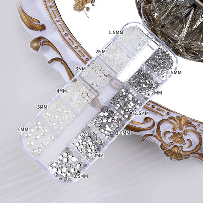 Nail Art Accessories - Charms, Rhinestones & Decorations, Nail Supplies with Art Parts & Figures