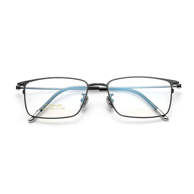 DIEDIESEE Advanced Business Men's Titanium Eyeframe High Elasticity Leg Optical Prescription Frame 34631