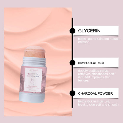Centella Asiatica Cleansing Stick Deep Cleansing Pore-Tightening Blackhead Removal Soothing Deep Cleansing Cleansing Stick