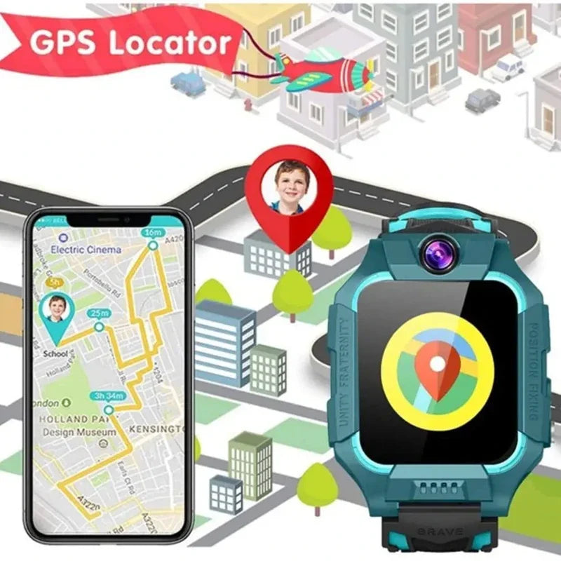 OnePlus Kids 2G Smart Watch SOS GPS Location Sim Card Call Camera Child SmartWatch Camera Waterproof Watch Gift For IOS Android