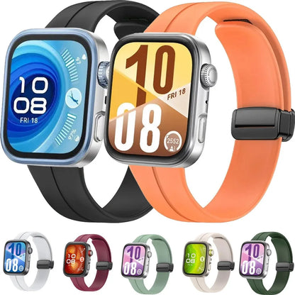 Silicone Strap for Huawei Watch Fit 4 3 Smartwatch Magnetic Comfortable Breathable Wristband Huawei Watch Fit 4 Pro Accessories