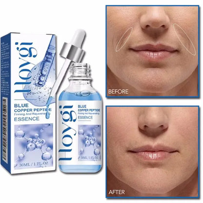 Blue Copper Peptide Wrinkle Remover Serum Instant Firming Lifting Anti-Aging Fade Fine Lines Whitening Korean Skin Care Products