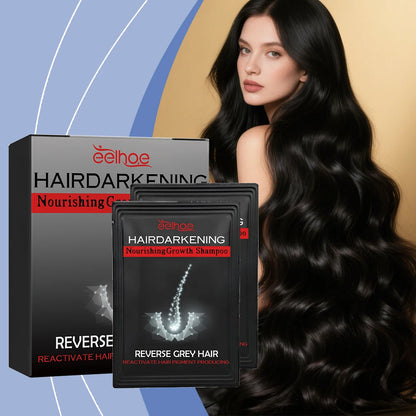 Instant Coloring Hair Dye Shampoo Natural Black Herbal Moisturizing And Lasting Oil Control Convenience Men Women Hair Care