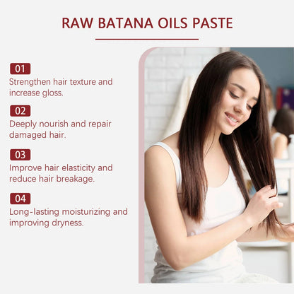 Damaged Repairing Hair Mask Organic Batana Oil Dry Hair End Repair Anti-Loss Smoothing Treatment Conditioner Hair Care