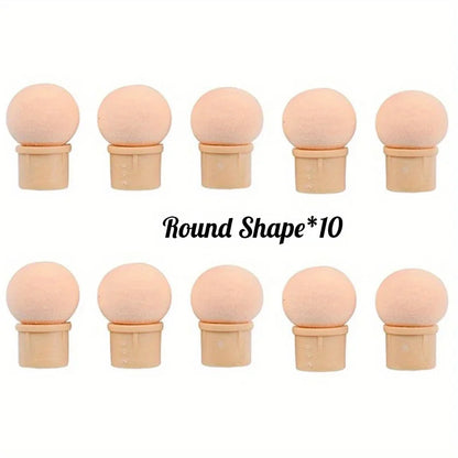 Double-ended Gradient Shading Pen Dotting Brush Sponge Head Rhinestone Handle Nail Art Brush Nail Art Painting Manicure Tools