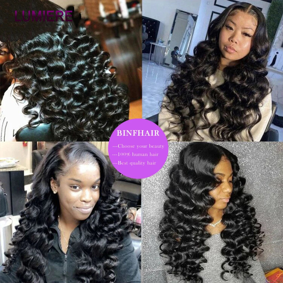 8-40 Inchs Loose Wave Bundles Brazilian Human Hair Weave Bundles 1/3/4 Bundles Deal Top Quality Human Hair Extensions Wholeasle