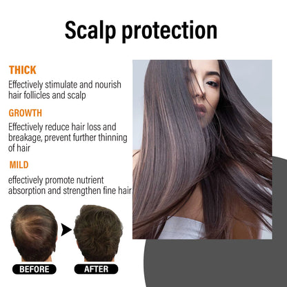 Hair Care Serum Oil Ginger Hair Regrowth Anti-Hair Loss Repairing Nourish Damaged Hair Roots Dense Essence Hair Conditioner