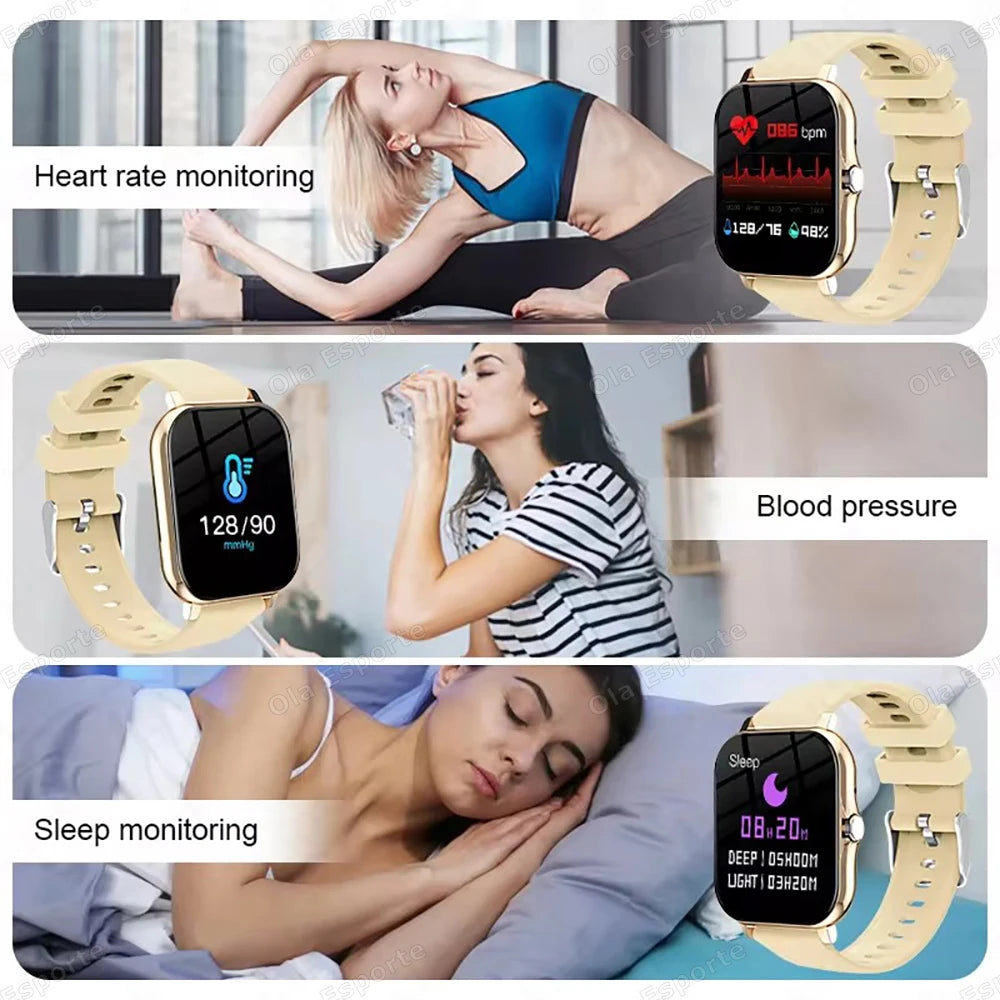 New Smart Watch Men Women Waterproof SmartWatch Faces Bluetooth Call Health Monitor Sports Fitness Watches For Android iOS 2025