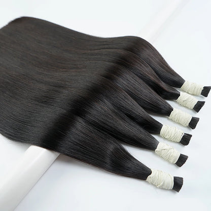 100% Real Virgin Human Hair Bulk Good Quality Natural Hair Bundle 10A Weaving For Braiding Unprocessed No Weft 1B Straight Hair