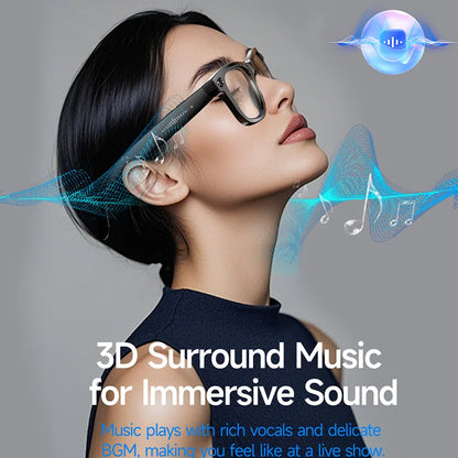 Smart AI Glasses 8MP Camera WiFi AI Translation Anti-Shake Bluetooth waterproof 4K Video photo capture Light music Sunglasses