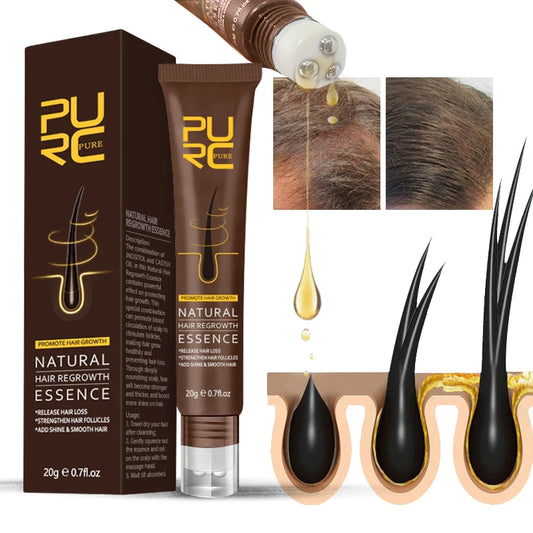 PURC Natural Hair Regrowth Essence Ginger Hair Growth Serum Hair Loss Treatment Hair Growth Products for Men Women Hair Care