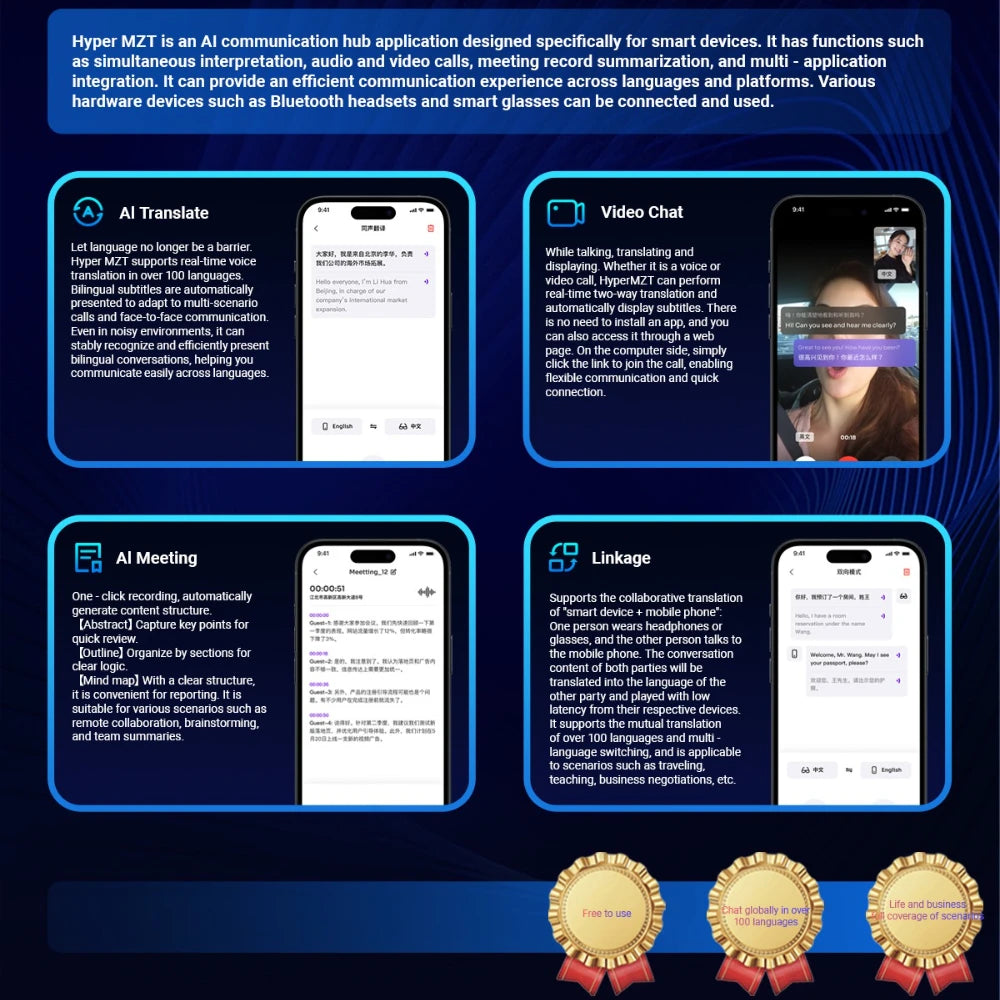 F18 smart glasses of AI Intelligent Translation Glasses Sunglasses Voice Remote Control Music Eyewear Waterproof Eyeglasses