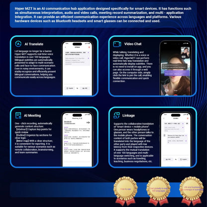 F18 smart glasses of AI Intelligent Translation Glasses Sunglasses Voice Remote Control Music Eyewear Waterproof Eyeglasses