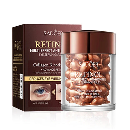 SADOER Retinol Eye Serum for Eyes skincare Anti Dark Circles Moisturizing Firming Nourishing Eye Cream Skin Care Products