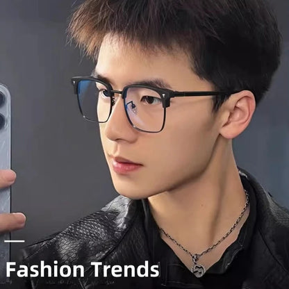 FIRADA Fashionable Comfortable Men Glasses 2025 Retro Ultra Light Business Eyeglasses Optical Prescription Eyewear Frame 16178-C