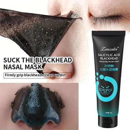 Bamboo Charcoal Fiber Mask Blackhead Removal  Deep Cleansing Cleansing Exfoliating Mask Treatment Black Mask