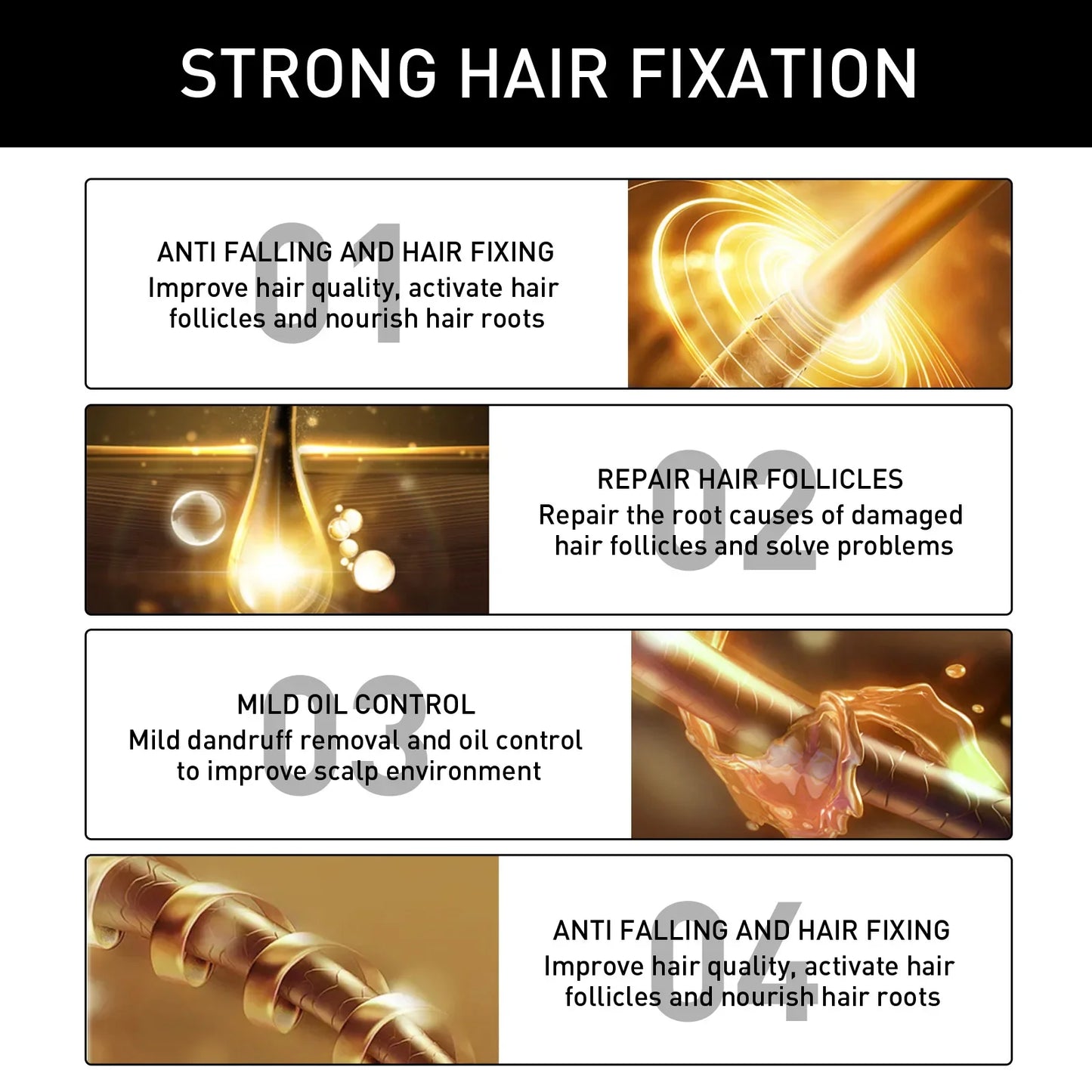 Hair Growth Essence Oil Repair Frizzy Damaged Hair Nourishing Roots Moisturizing Scalp Powerful Hair Regrowth Massage Liquid