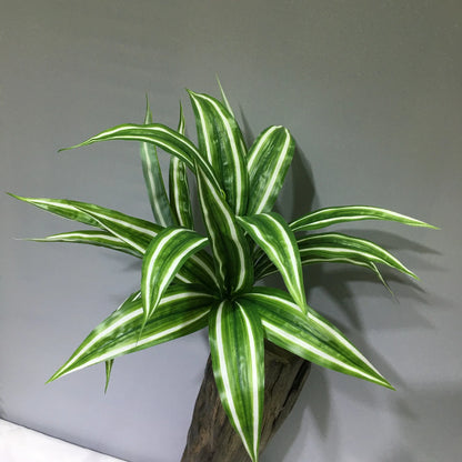 36cm Artificial Aloe Vera Leaf Plastic Agave Fake Chlorophytum Comosum Outdoor Plant Wall Grass For Home Garden Festival Decor