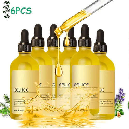 1/3/6pcs Rosemary Hair Scalp Essential Oil Nourishing  Moisturizing Includes Lavender Cypress Oil Ideal for Men Women Hair Care