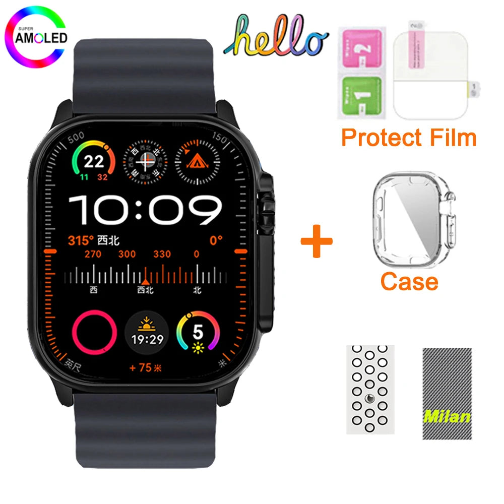 Hello Watch 3 Plus Gen 2 SmartWatch DeepSeek 2025 Original 49mm AMOLED 4G ROM NFC GPT Compass Photo Album Local Music Men Watch