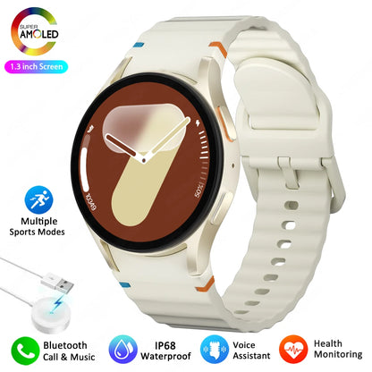 Watch 7 mini NFC GPS Smart Watch Women Health Sport Watch AMOLED Display Heart rate Games Bluetooth call Waterproof Men Watch
