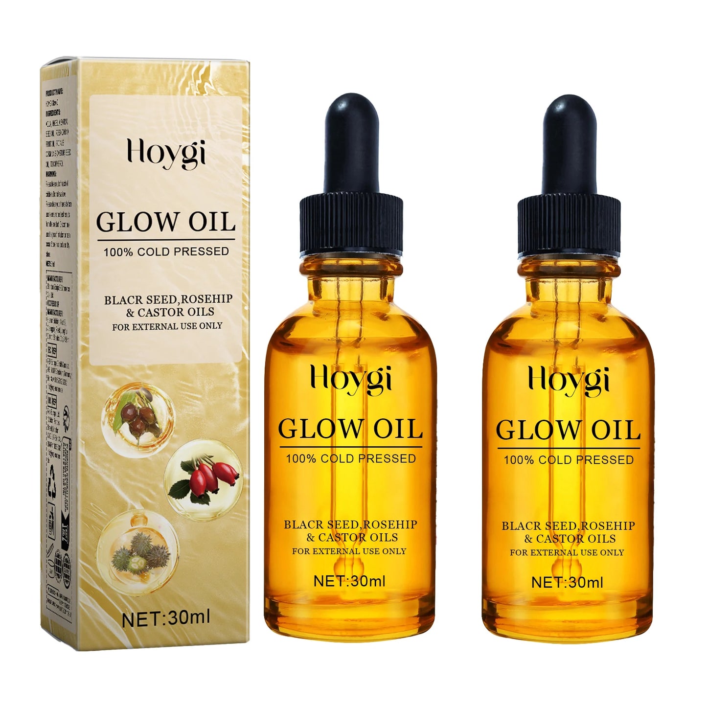 Facial Oil Anti Aging Face Treatment Hydrating Moisturizer Wrinkle Reducer for Dry Skin Rosehip Oil Brightening 30ml Non Greasy