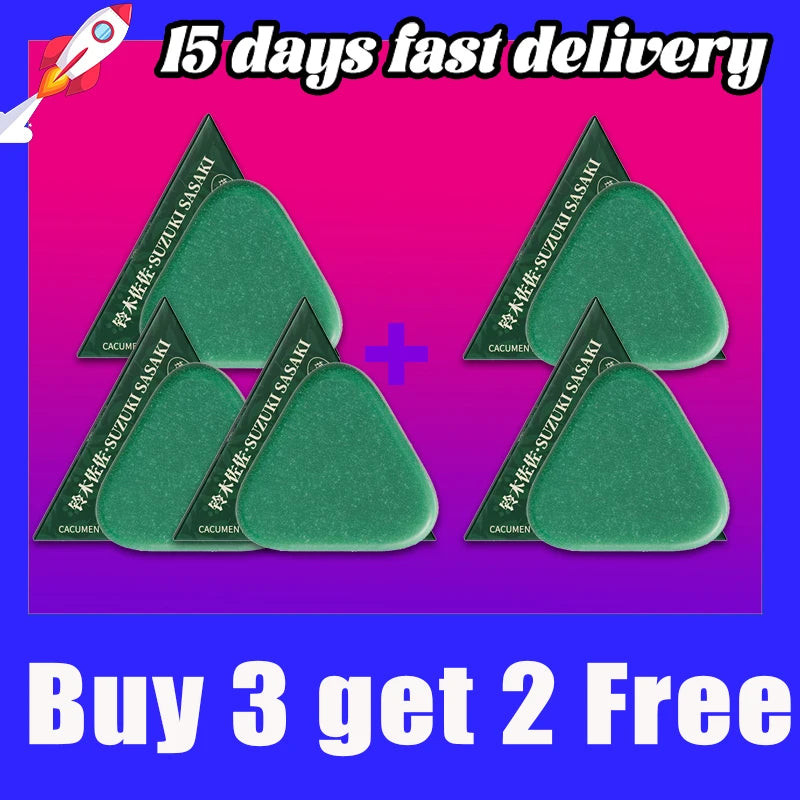 Herbal Extracts Arborvitae Leaf and Usmal Grass Shampoo Bar, Cleaning, Oil Control, Thickening Hair Shampoo Bar