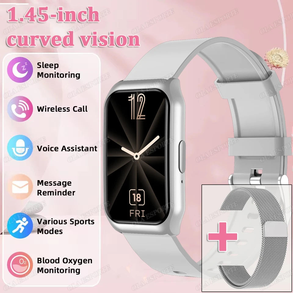 New Curved Screen Smart Watch 2025 For Health Watch Heart Rate Blood Oxygen/Pressure Sleep Monitor Sports Waterproof Smartwatch