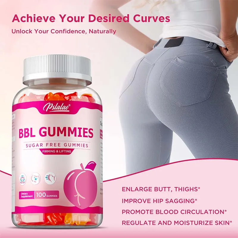 BBL Gummies - Sculpt Your Butt and Hips, Big Butt, Manage Body Shape, Improve Appearance, Increase Confidence