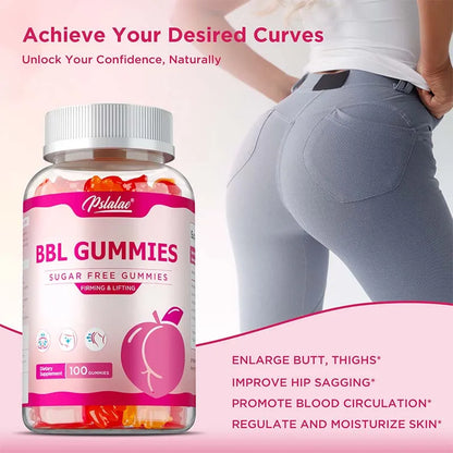 BBL Gummies - Sculpt Your Butt and Hips, Big Butt, Manage Body Shape, Improve Appearance, Increase Confidence