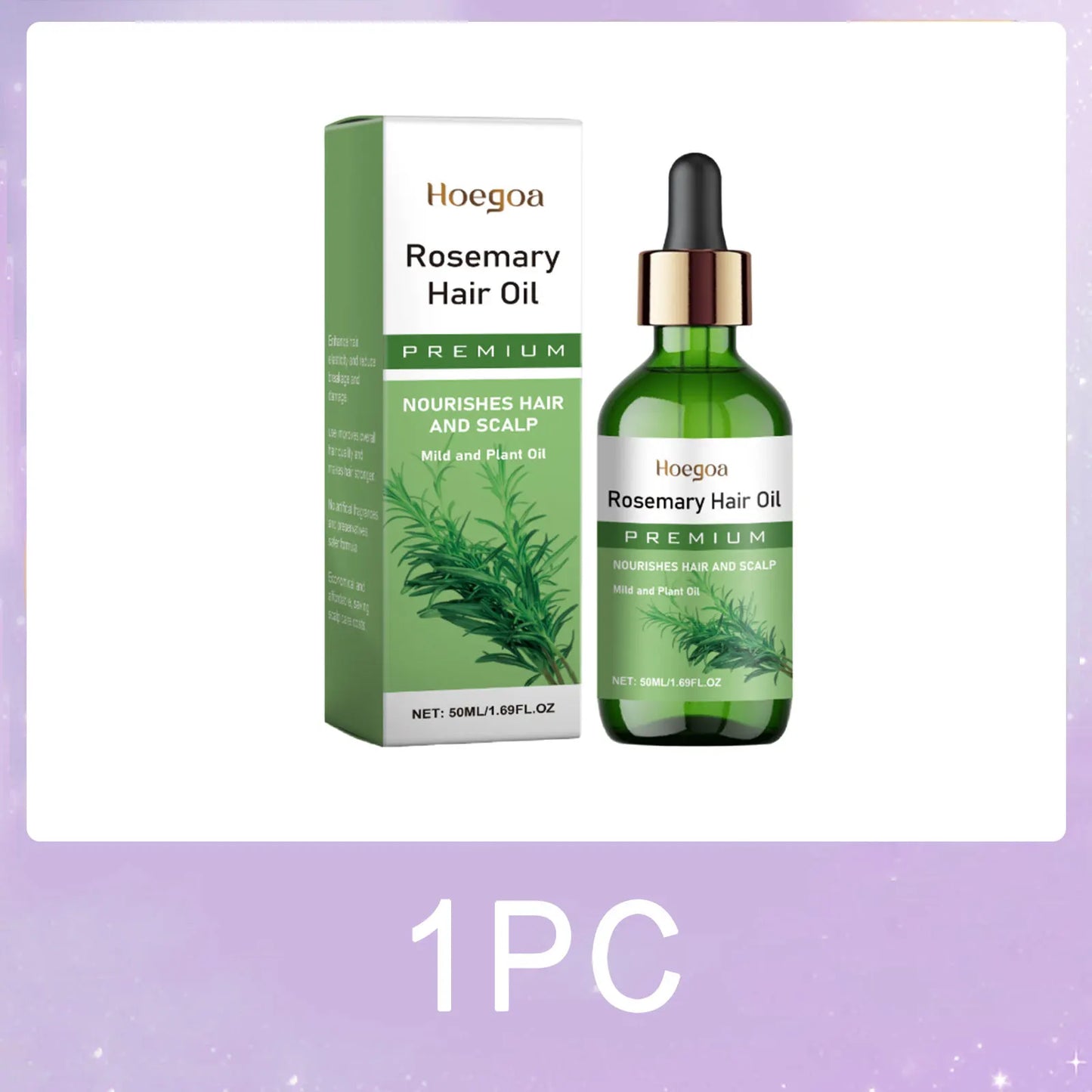 Rosemary Hair Oil for Hair Growth Growing Thicken Scalp Treatment Nourishing Volumizing Anti-Breakage Hair Strengthening Serum