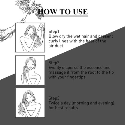 Hair Growth Essence Oil Repair Frizzy Damaged Hair Nourishing Roots Moisturizing Scalp Powerful Hair Regrowth Massage Liquid