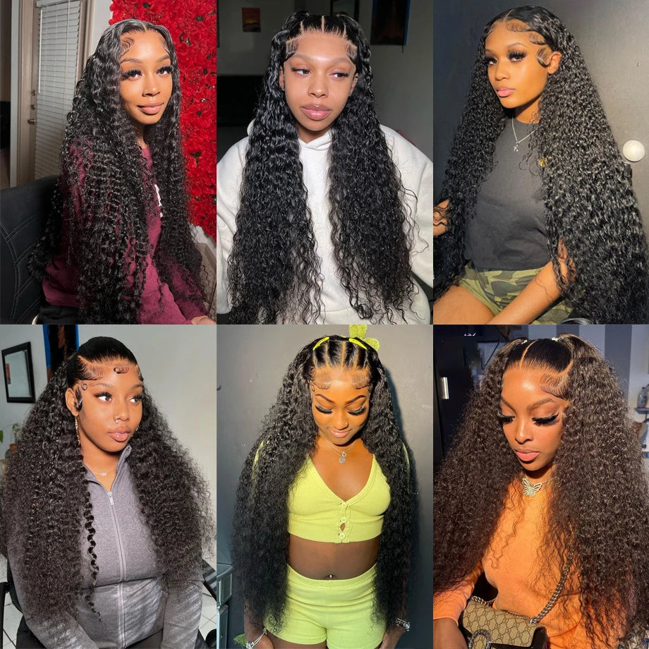 Deep Wave Human Hair Bundles Burmese Curly Hair Bundles 100% Human Hair Water Wave Original Natural Hair Extensions 1/3/4 Pieces