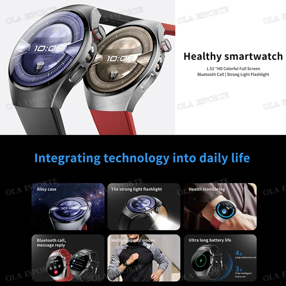 2025 New Smart Watch GPS Tracker Sport Smart Watch Men Women Bluetooth Call Heart rate Health Monitor IP68 Waterproof SmartWatch