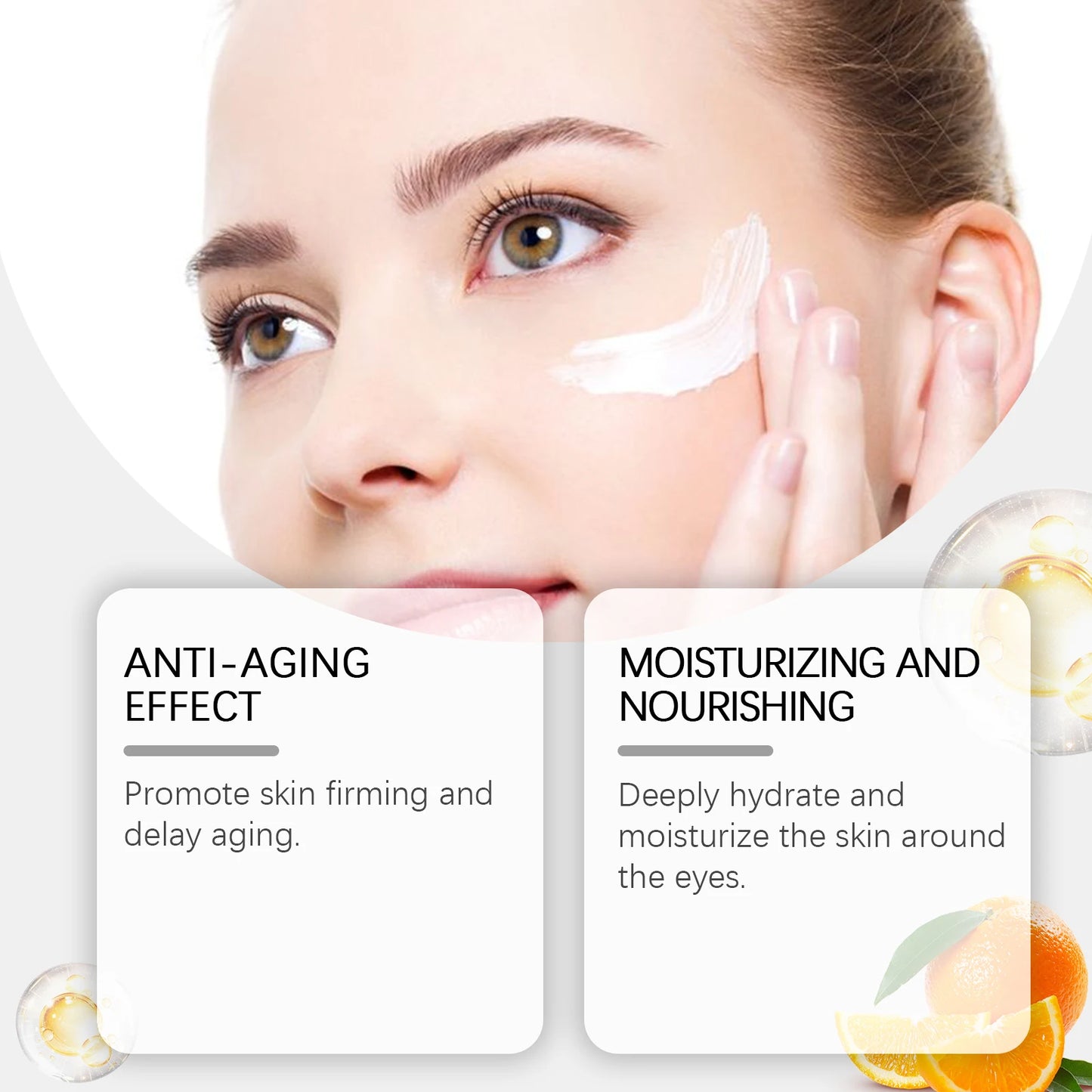 Retinol Eye Cream for Dark Circles Removal Against Aging Anti Wrinkle Remover Puffy Eyes Treatments Under-Eye Fat Removal Cream