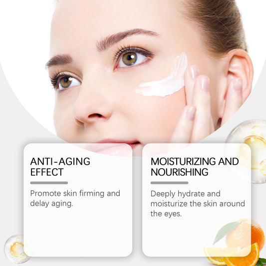 Retinol Eye Cream for Dark Circles Removal Against Aging Anti Wrinkle Remover Puffy Eyes Treatments Under-Eye Fat Removal Cream