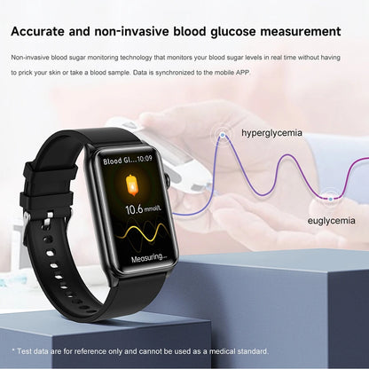 2025 New Medical Grade Health Monitoring Smartwatch Blood Oxygen Blood Pressure BT Call Women's Health smart Watch