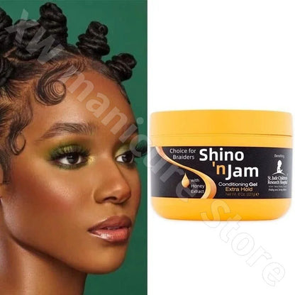 Shine and Jam Edge Control Hair Wax Dreadlocks Gel Braid Hair Moisturizing Styling Oil Nourishing and Smooth