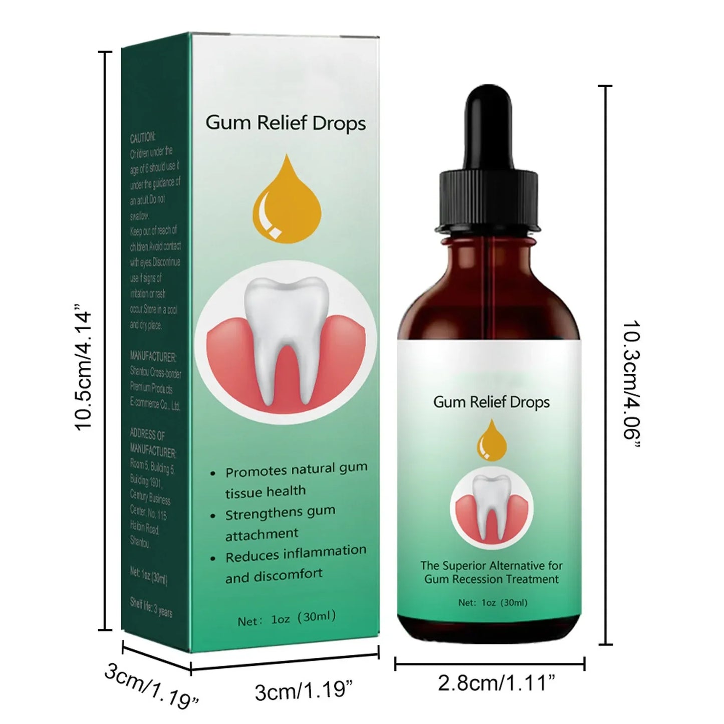 Gingival Repair Drops Quickly Repair Cavities Caries Gingival Swelling Gum Cleaning Care Oral Periodontal Hygiene Remove Stain