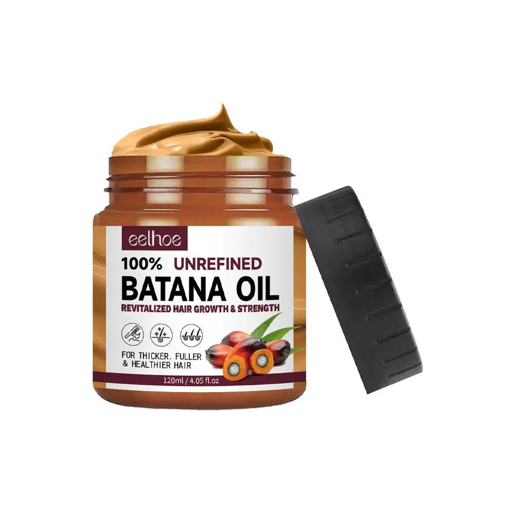 100% Natural Batana Oil Hair Treatment Enhances Hair Men Women Smoothing Nourishing Moisturing Promotes Healthy Hair Care
