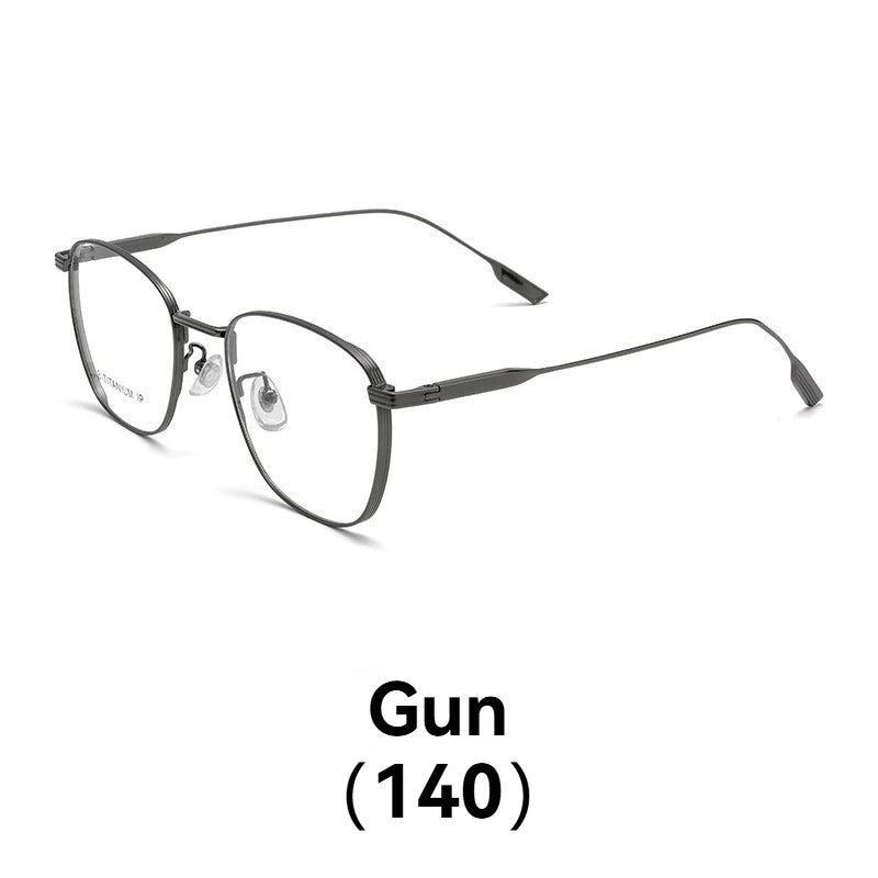 New ultra-light pure titanium thickened wide-edged large-frame glasses for men's fashionable and versatile big face design