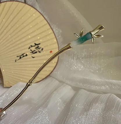 Light Luxury Flower Hairpin For Women Chinese Style Floral Butterfly Tassel Hair Stick Elegant Metal Jewelry Hairpin Hair Clips