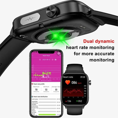Smartwatch ECG+PPG Health Smart Watch Man Woman Blood Glucose Lipid Uric Acid Fitness BT Call For Xiaomi Huawei Iphone VS GT 5