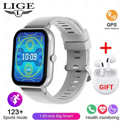 LIGE Smart Watch Women Smartwatch 2024  Bluetooth Answer Call Voice Assistant Whatsapp Reminder IP67 waterproof Men Smart Watch