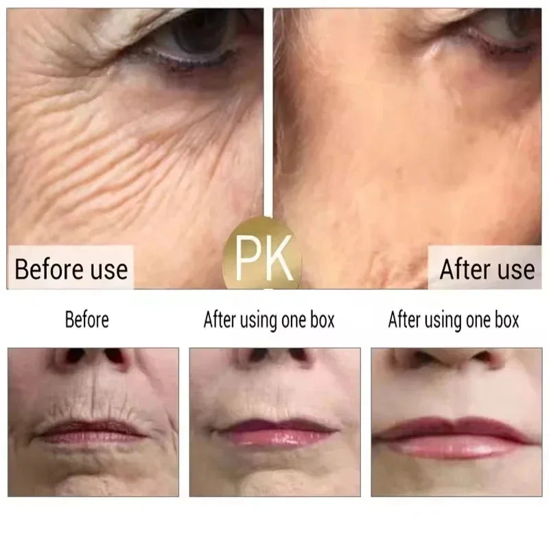 Blue Copper Peptide Wrinkle Remover Serum Instant Firming Lifting Anti-Aging Fade Fine Lines Whitening Korean Skin Care Products