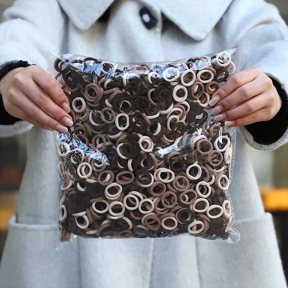 20/50/100Pc Elastic Hair Bands Girls Hair Accessories Mini Colorful Nylon Headband Kids Ponytail Holder Scrunchie Ornaments Gift