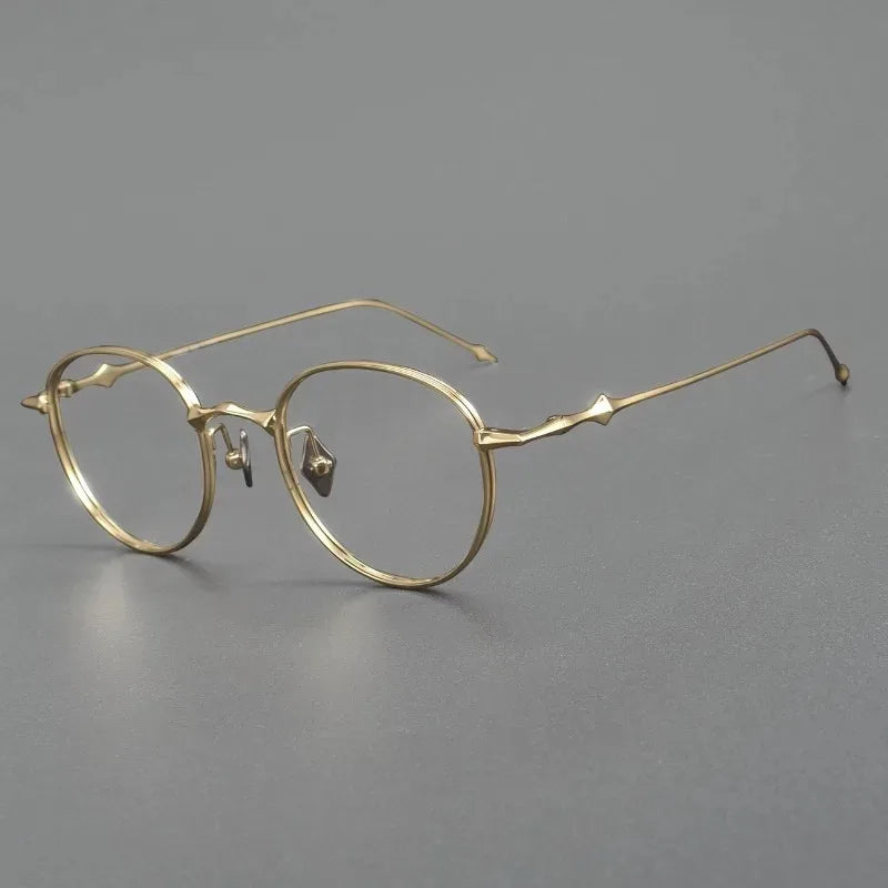 2025 Fashion Korean Titanium Glasses Frame Men Retro Square Eyeglasses Rectangular Eyewear Women Optical Lenses Prescription