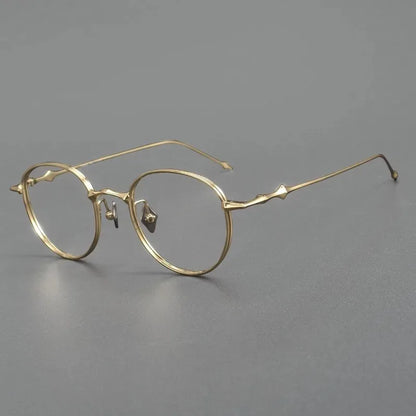 2025 Fashion Korean Titanium Glasses Frame Men Retro Square Eyeglasses Rectangular Eyewear Women Optical Lenses Prescription